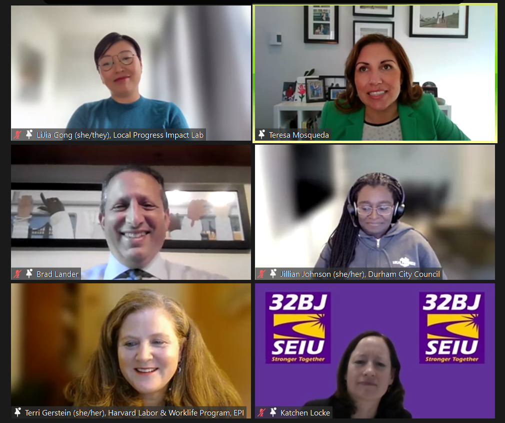 photo of 6 zoom panelists