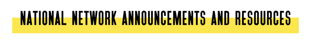 National network announcements and resources