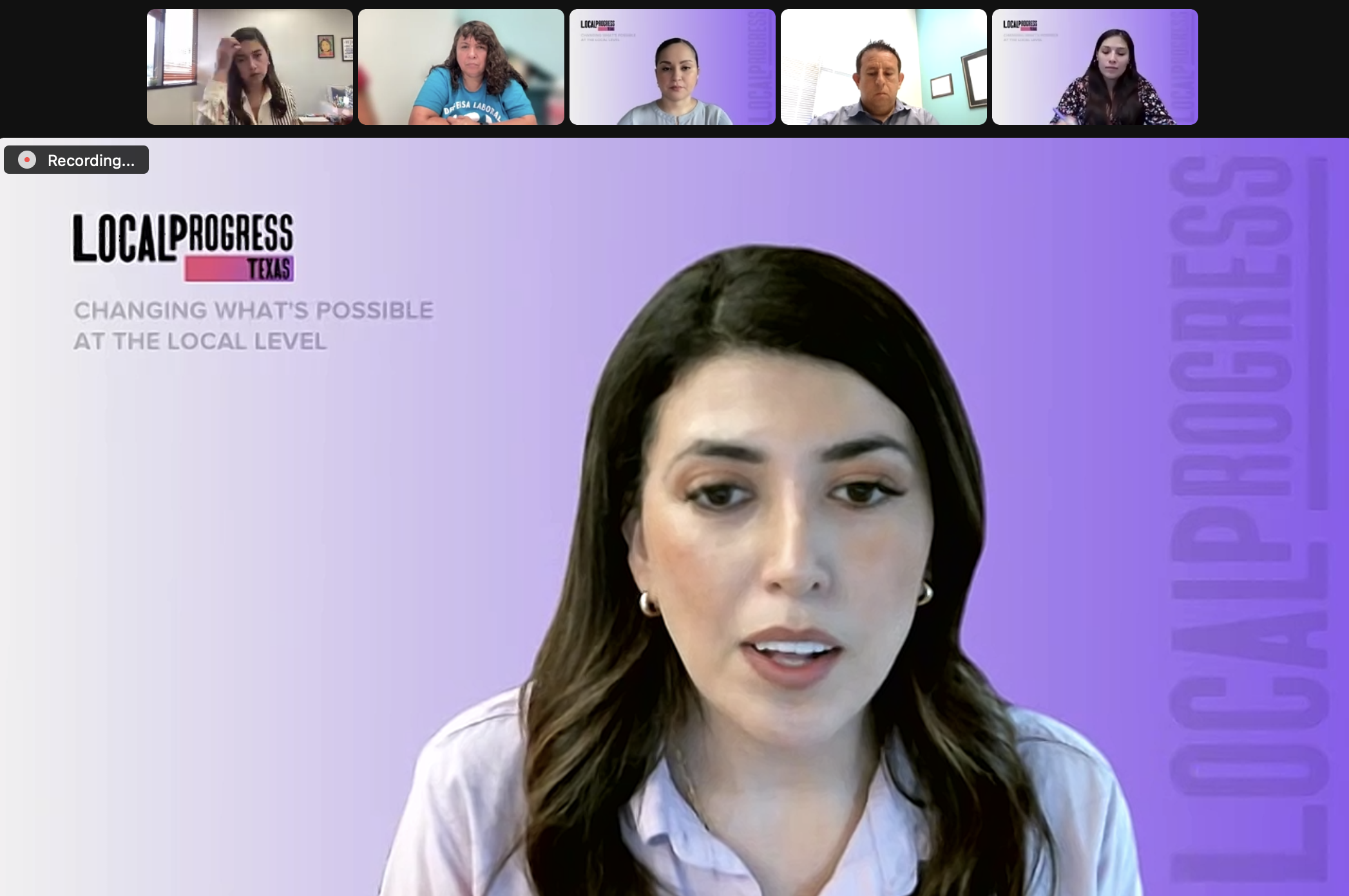 Austin City Councilmember Vanessa Fuentes speaking during a virtual press briefing.