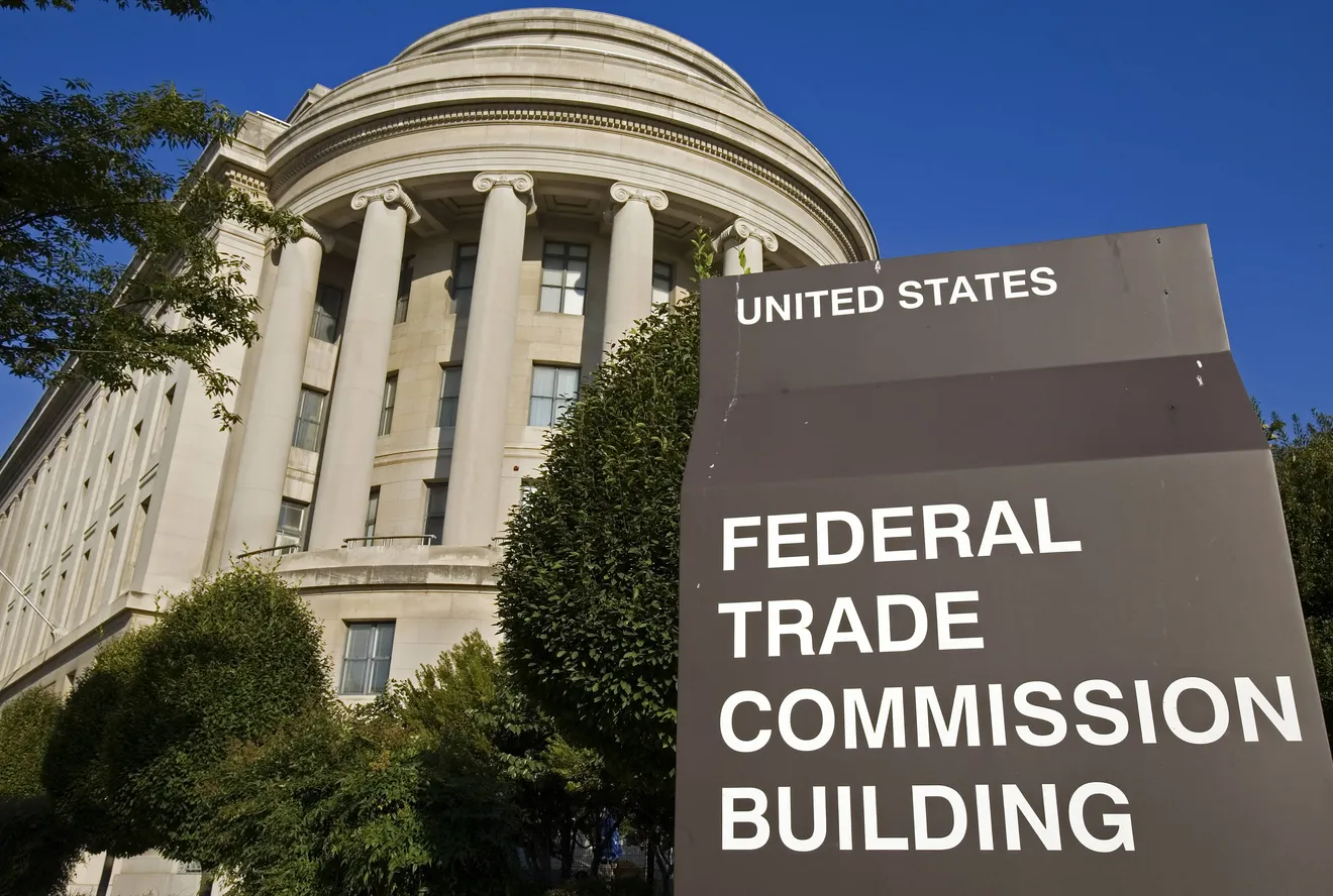 The US Federal Trade Commission (FTC) building in Washington, DC.