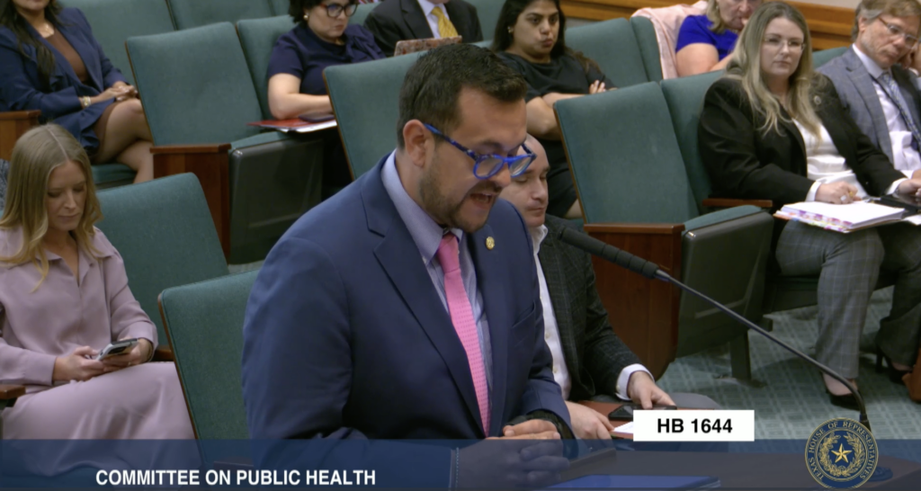 Adam Bazaldua Testifying on Public Health